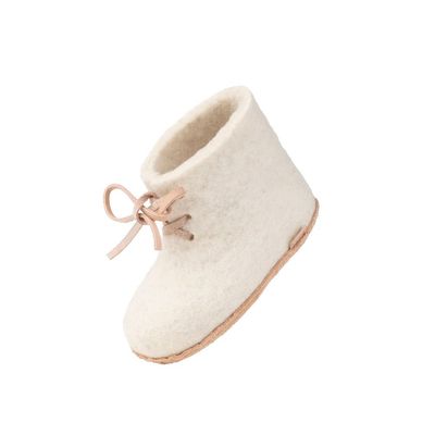 My first slipper Eco Baby - Natural white
